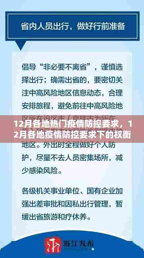 12月各地疫情防控要求详解,权衡与观点探讨