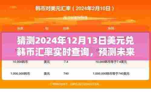 关于美元兑韩币汇率的预测与深度分析,2024年12月13日实时查询及未来汇率动态展望