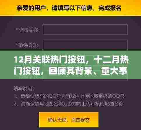 12月热门按钮回顾，背景、重大事件与影响解析