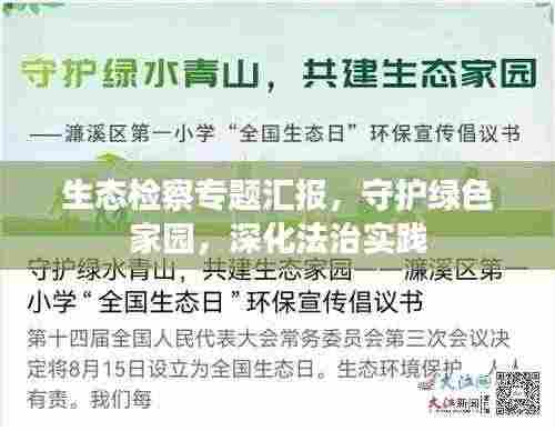 生态检察专题汇报，守护绿色家园，深化法治实践