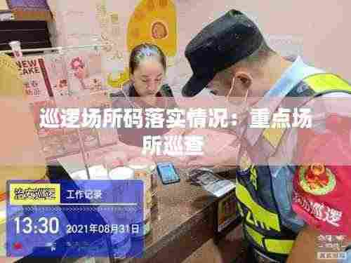 巡逻场所码落实情况:重点场所巡查