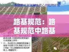 路基规范:路基规范中路基防护与加固的内容有哪些?