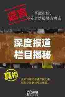 深度报道栏目揭秘，探寻真相，传递真实声音的声音力量