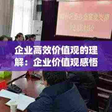 企业高效价值观的理解：企业价值观感悟心得体会 