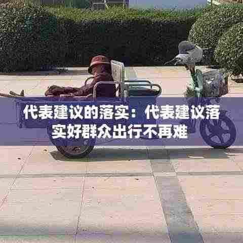 代表建议的落实:代表建议落实好群众出行不再难