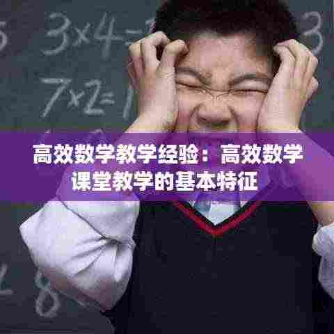 高效数学教学经验:高效数学课堂教学的基本特征