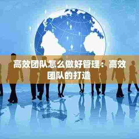 高效团队怎么做好管理:高效团队的打造