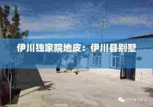 伊川独家院地皮:伊川县别墅