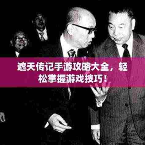 遮天传记手游攻略大全,轻松掌握游戏技巧!