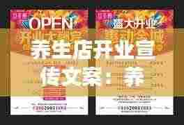 养生店开业宣传文案:养生馆开业宣传语朋友圈