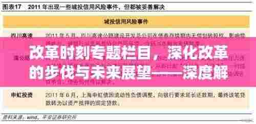 改革时刻专题栏目,深化改革的步伐与未来展望——深度解析改革蓝图