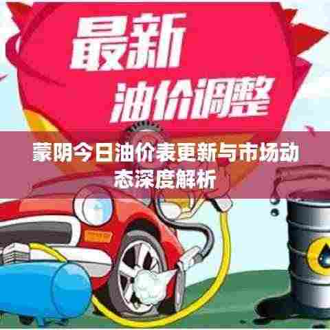 蒙阴今日油价表更新与市场动态深度解析