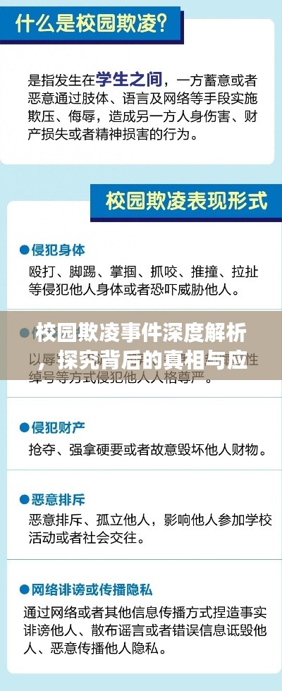 校园欺凌事件深度解析，探究背后的真相与应对之道