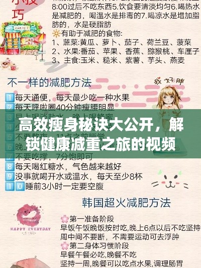 高效瘦身秘诀大公开,解锁健康减重之旅的视频分享