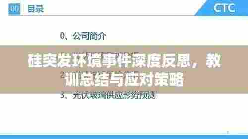 硅突发环境事件深度反思,教训总结与应对策略