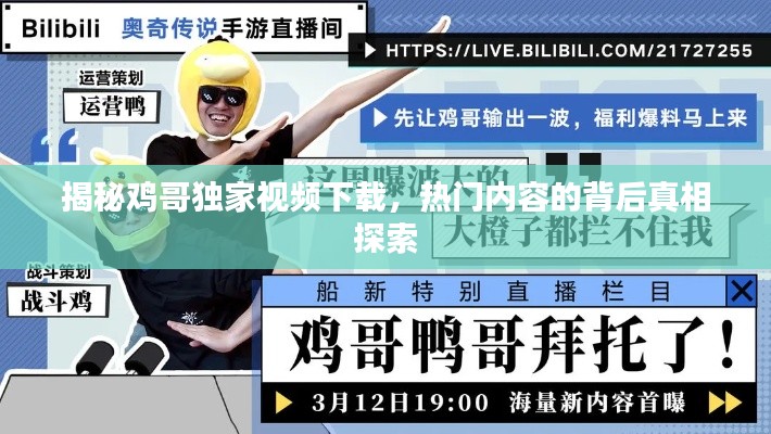 揭秘鸡哥独家视频下载，热门内容的背后真相探索